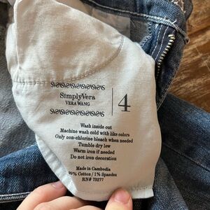 Simply Vera Vera Wang Blue Denim Outerwear